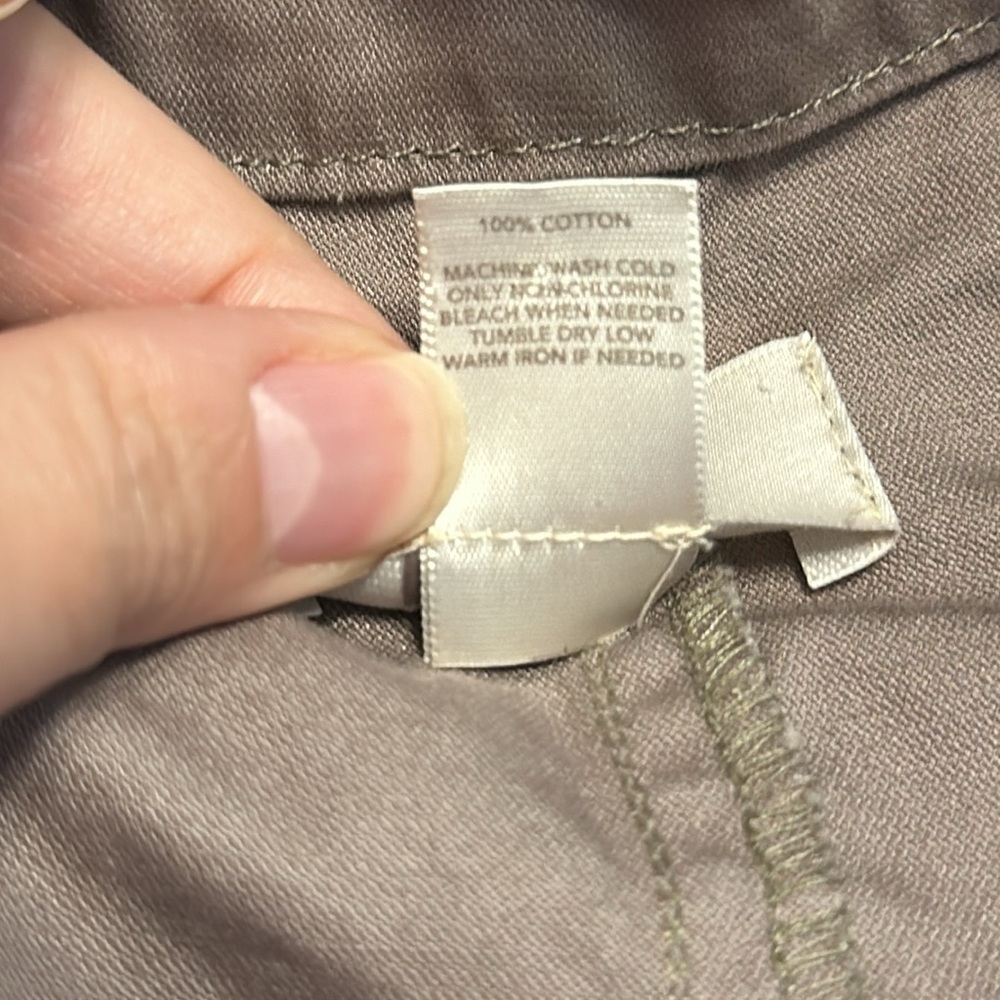 Ann Taylor LOFT Utility Jacket Size Medium with Interior Drawstring in GUC - Picture 5 of 17